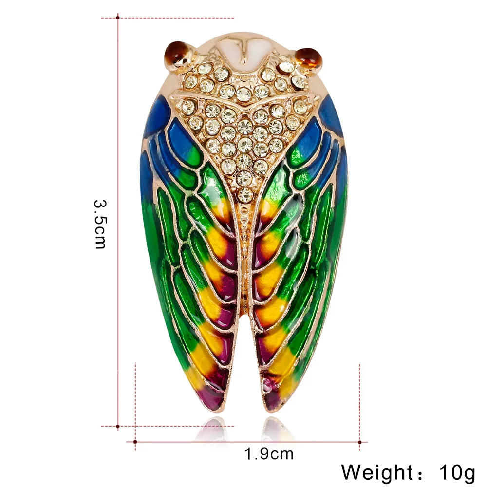 SexeMara насекомых Брошь Цвет горный хрусталь броши Для мужчин женщин костюмы платье