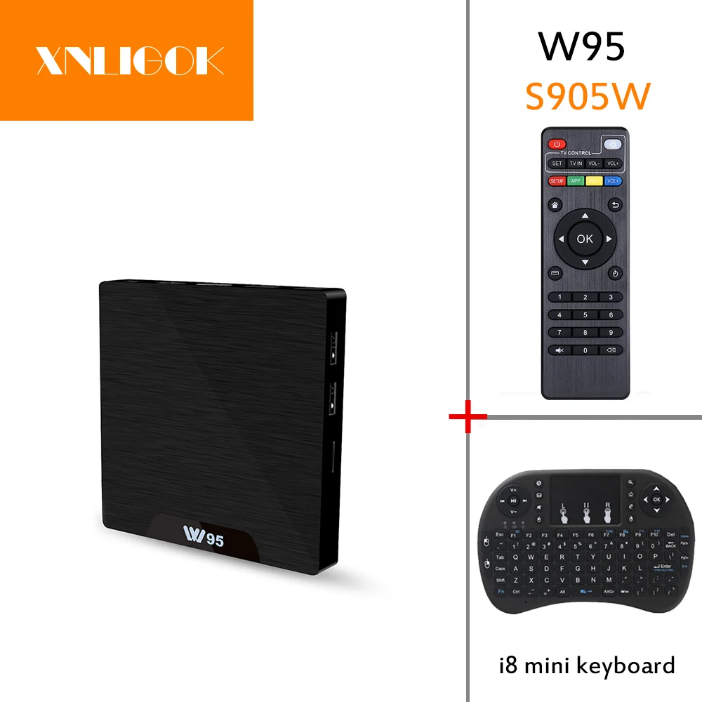 2018 Горячая Amlogic S905W Смарт ТВ коробка Android 7 1 четырехъядерный Cortex A53 HD 4K KD 1G/8G 2G/16G W95