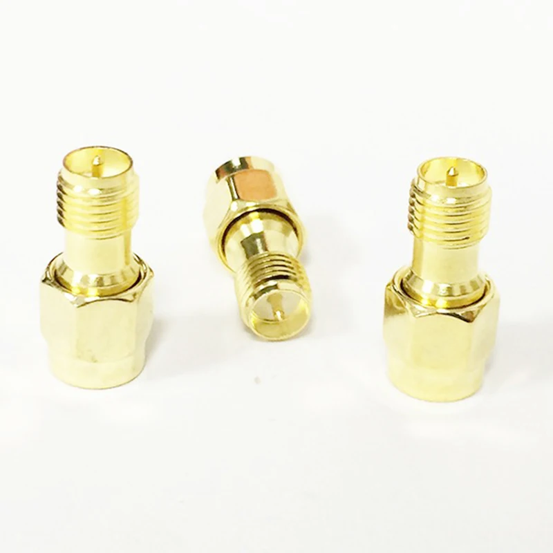 ALLISHOP 30 шт. Топ бренд РФ SMA адаптер мужчин RP Женский Джек Coax конвертер Goldplated