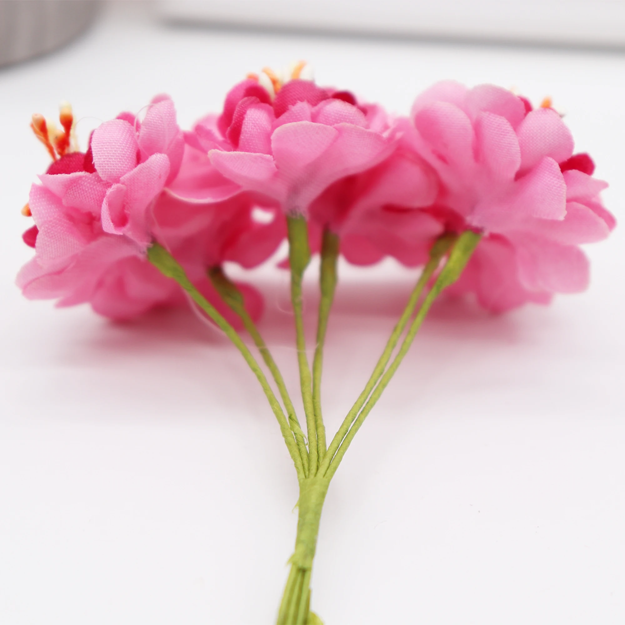 Marigold 6 шт./букет 3 5 см искусственный мини-цветок свадебные аксессуары для