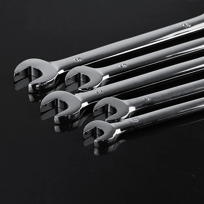 Набор гаечных ключей для столярных работ из хром-ванадиевой стали Power Chrome Vanadium в количестве 5/7/12 штук с ключом рачетным и регулируемым крутящим моментом на открытом конце.