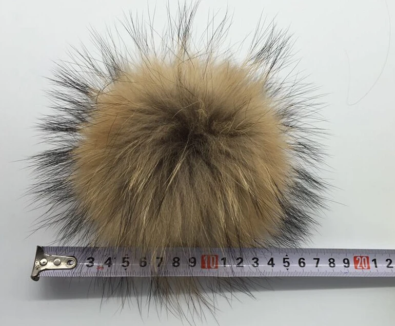 Помпон ручной работы из натурального меха для шапки женские шапочки шапка