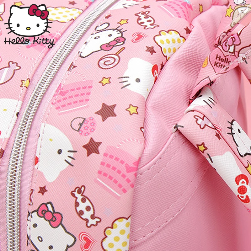 Сумка Hello Kitty модный детский розовый рюкзак с героями мультфильмов школьная сумка