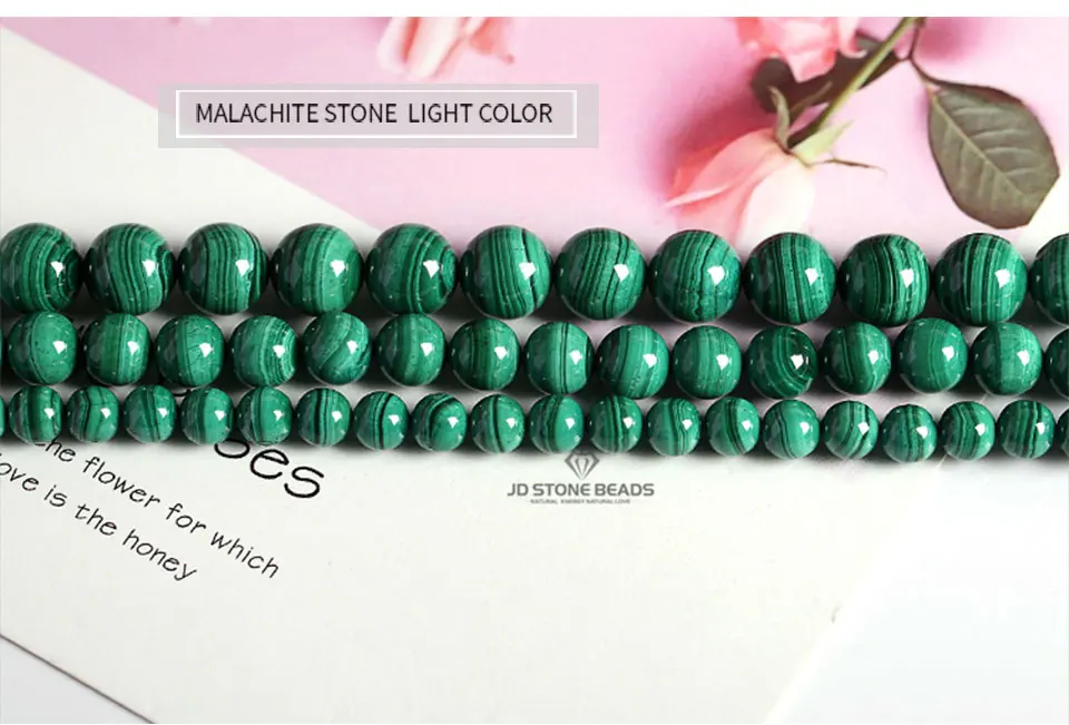 Natural Malachite Beads Dark Green Color 4 6 8 10mm Pick Size Semi-precious stones Accessories For Jewelry Making