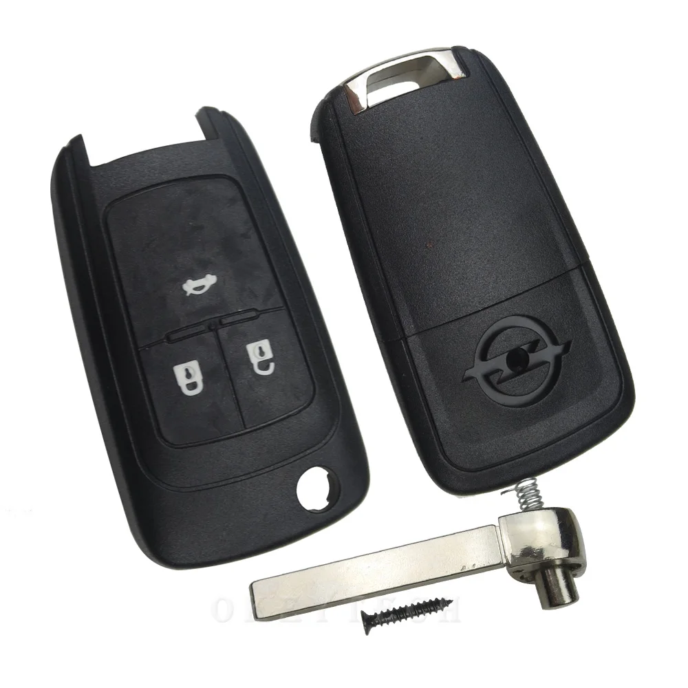 OkeyTech 2/3/34/5 BTN флип дистанционный ключ чехол в виде ракушки для Vauxhall, Opel Insignia Astra J Zafira C Mokka автомобиля Управление Fob чехол Корпус