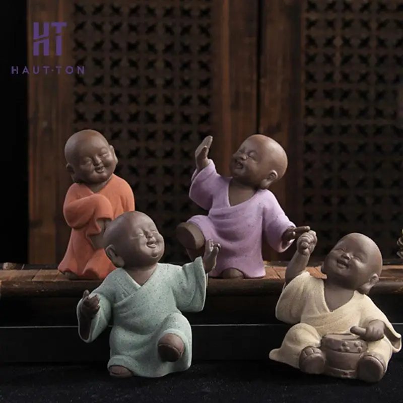 Фарфоровый танец маленький монах чай для домашних животных аксессуары поднос и