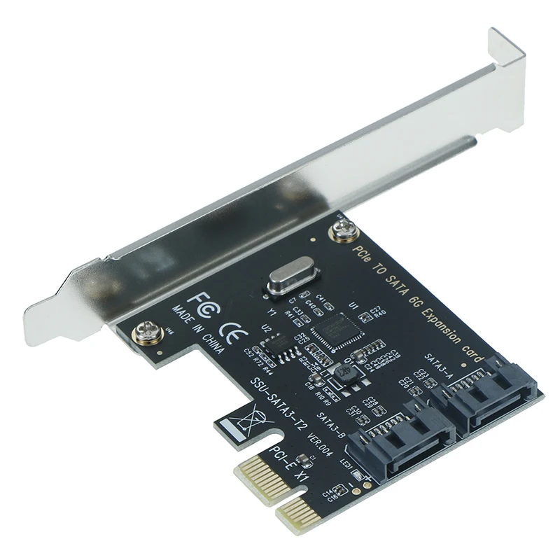Плата расширения SATA PCI express на 3 0 2 порта карта E III адаптер SATA3 контроллер