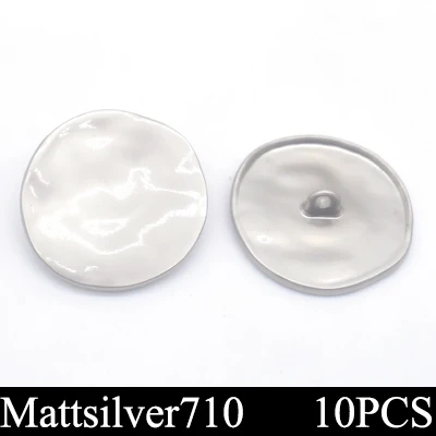 Matt silver 710 10 шт./лот, модные, 25 мм, 22 мм, декоративные пуговицы, высокое качество, необычные, самолет, золотые пуговицы для рубашки, пальто, Швейные аксессуары, сделай сам - Цвет: Matt silver 710