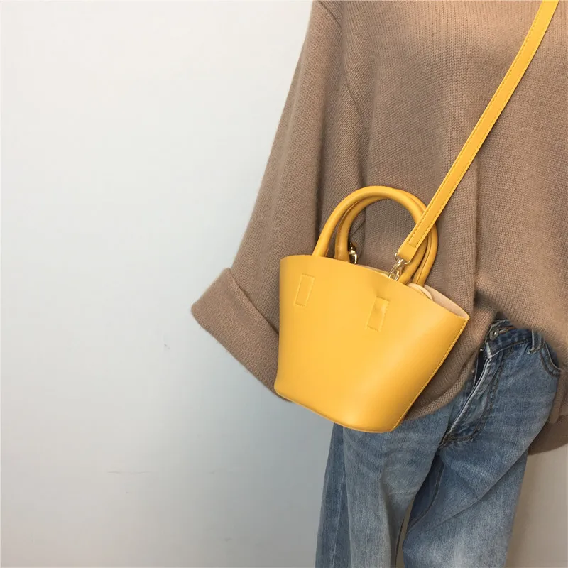 Женская сумка-ведро вместительная маленькая через плечо 2019 | Багаж и сумки