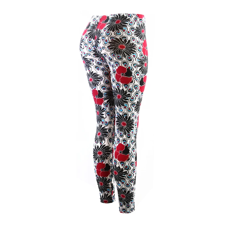 Yesello леггинсы с цветочным принтом обтягивающие размера плюс для гитары клетчатые