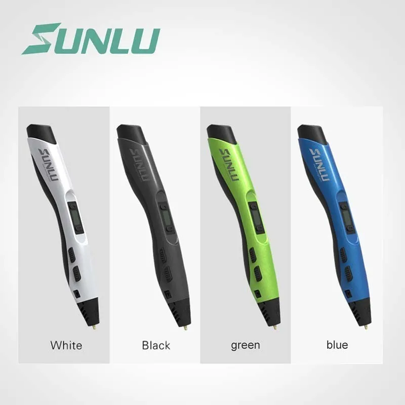 SUNLU 3D печать Ручка низкая температура 4 цвета SL-300A 3D ручки для детей Scribble Исследуйте создание 3D Ручка коробка набор