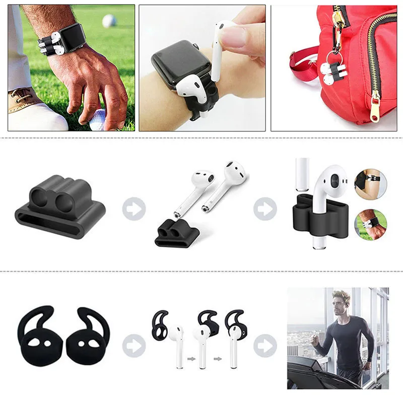Новые 5 шт/упаковка, шт./компл. силиконовые Беспроводной Bluetooth футляр для наушников Airpods I Phone I10 I30 наушники-вкладыши TWS с вкладыши Наушники Аксессуары Защитная крышка
