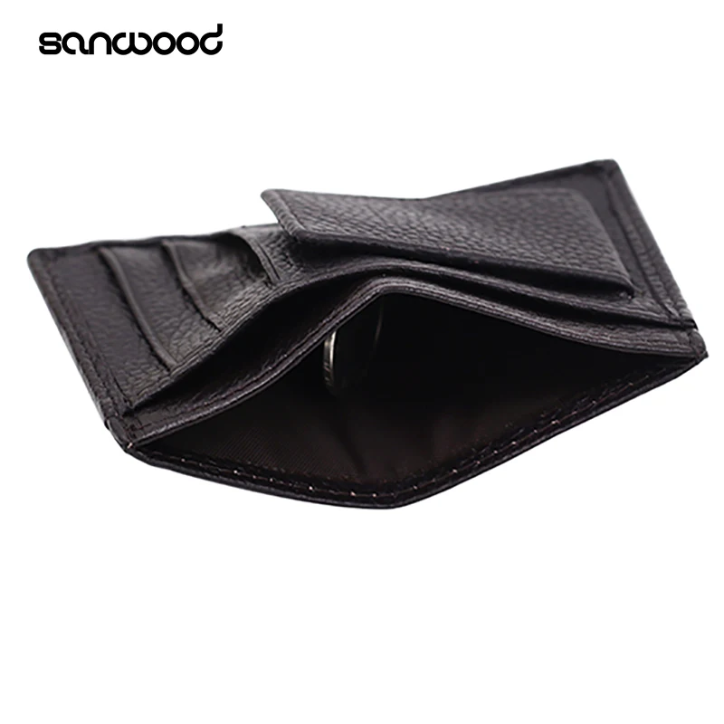 Кошелек из искусственной яловой кожи с зажимом для денег держатель кредитных