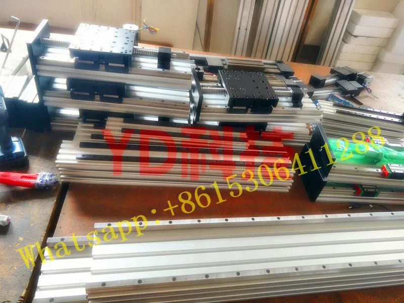 

High Precision GX155*150 Ballscrew 1610 400mm Travel Linear Guide+ Nema 23 Stepper Motor CNC Stage Linear Motion Moulde Linear