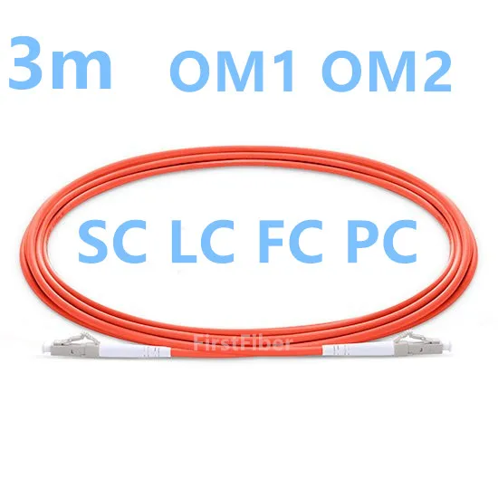 

3m LC SC FC PC UPC OM1 OM2 Fiber Patch Cable, Jumper, Patch Cord Simplex Multimode 2.0mm