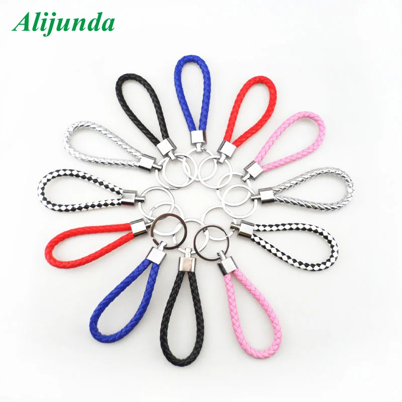 Креативный кожаный брелок ручной работы для мужчин и женщин автомобильный