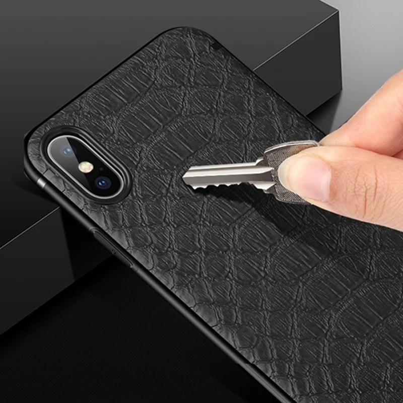 Чехол Moskado из крокодиловой кожи с магнитной адсорбцией для iphone X XS XR Max чехол 6 S 7 8