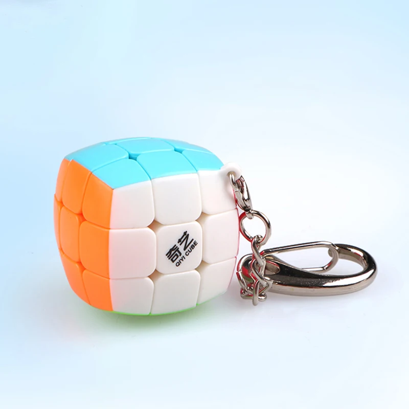 Брелок D FantiX Qiyi Cube 3x3 Мини карманный скоростной куб брелок для ключей школьные
