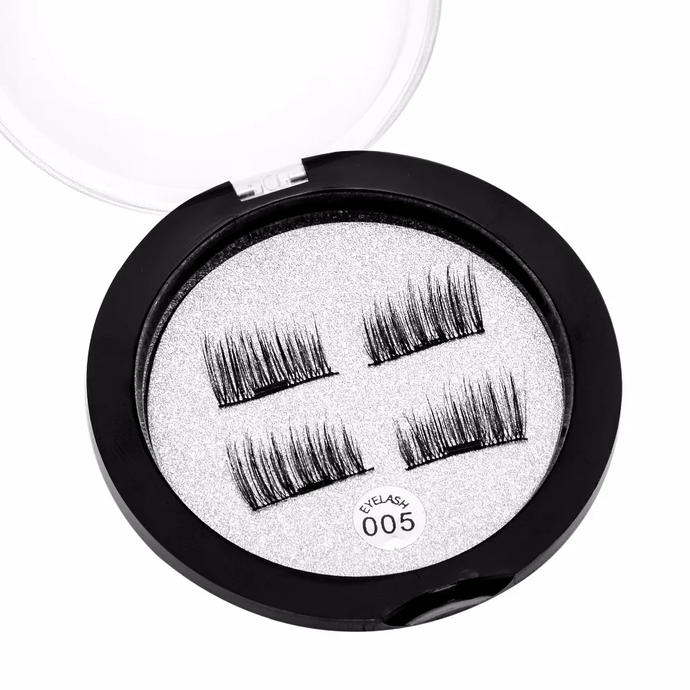 

Reusable Magnetic Lash Strips Thick Long False Eyelashes Glue Free Magnet Lashes Simple Apply Makeup Tool 005