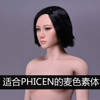 1/6 масштаб утенок азиатской головы лепить с волосами для TBLeague Phicen JIAOUL кукла