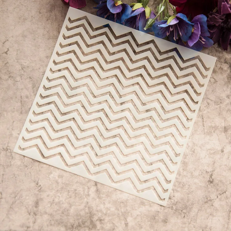 Полоски для скрапбукинга пластиковый трафарет печати цветные распыленные