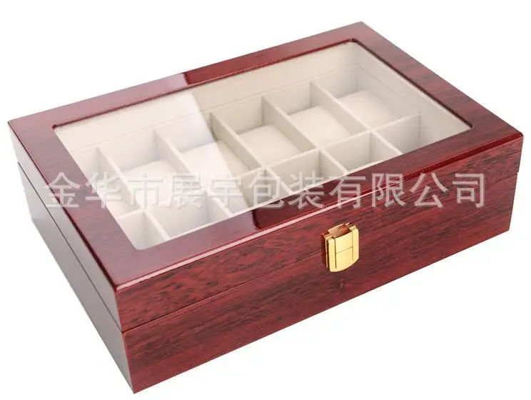 Элегантная шкатулка из вишневого дерева для демонстрации чехлов коллекция