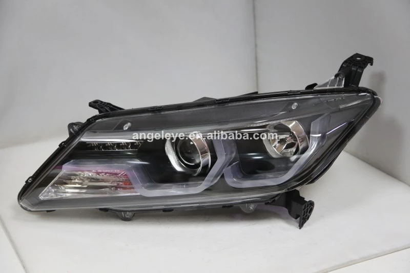 Для Honda City светодиодная фара год черный корпус с биксеноновым проектором Len LF