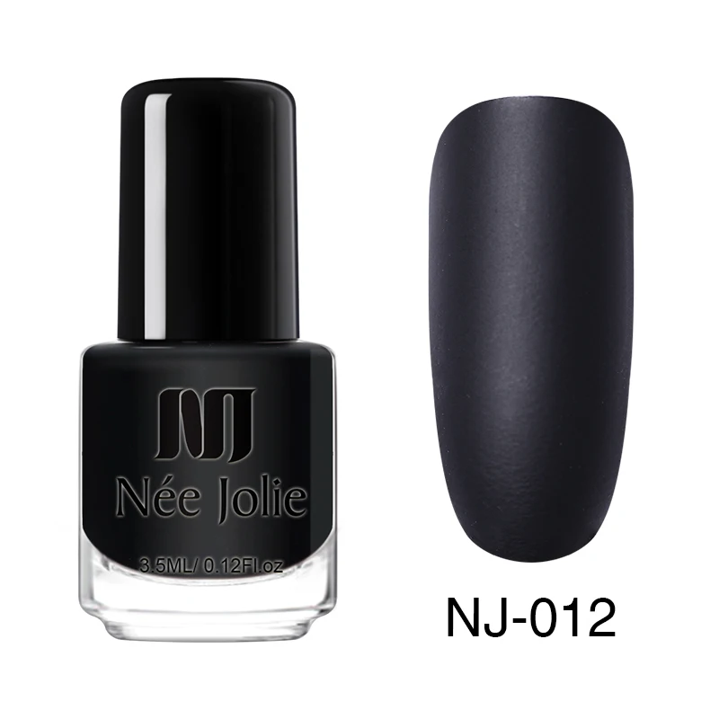 3.5ml Matte NJ-012 Матовый лак для ногтей NEE JOLIE 65 цветов 8/7. 5/3. 5 мл стойкий лак для ногтей Быстросохнущий лак для ногтей с голографическим эффектом - Цвет: 3.5ml Matte NJ-012