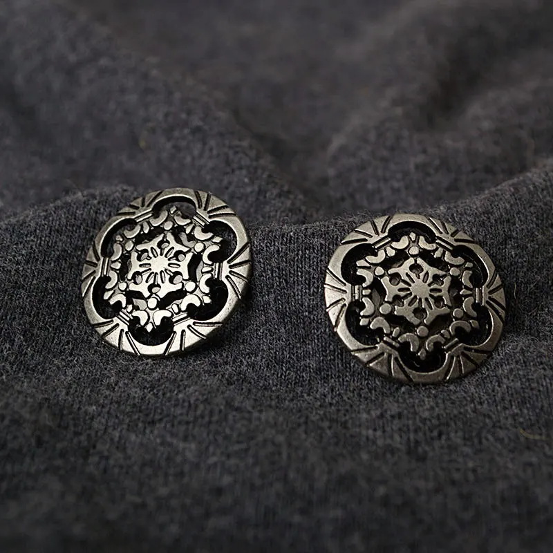 Качественная Экологически чистая Пряжка из сплава в стиле ретро для пальто и