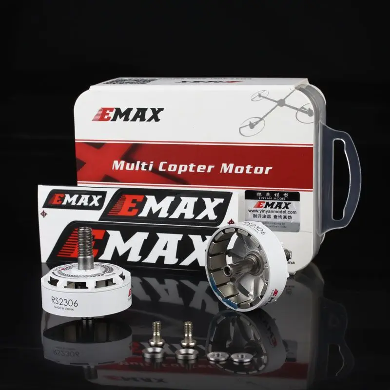 Моторный ротор Emax RS2306 CW для гоночного белого и черного цветов винтовая резьба с