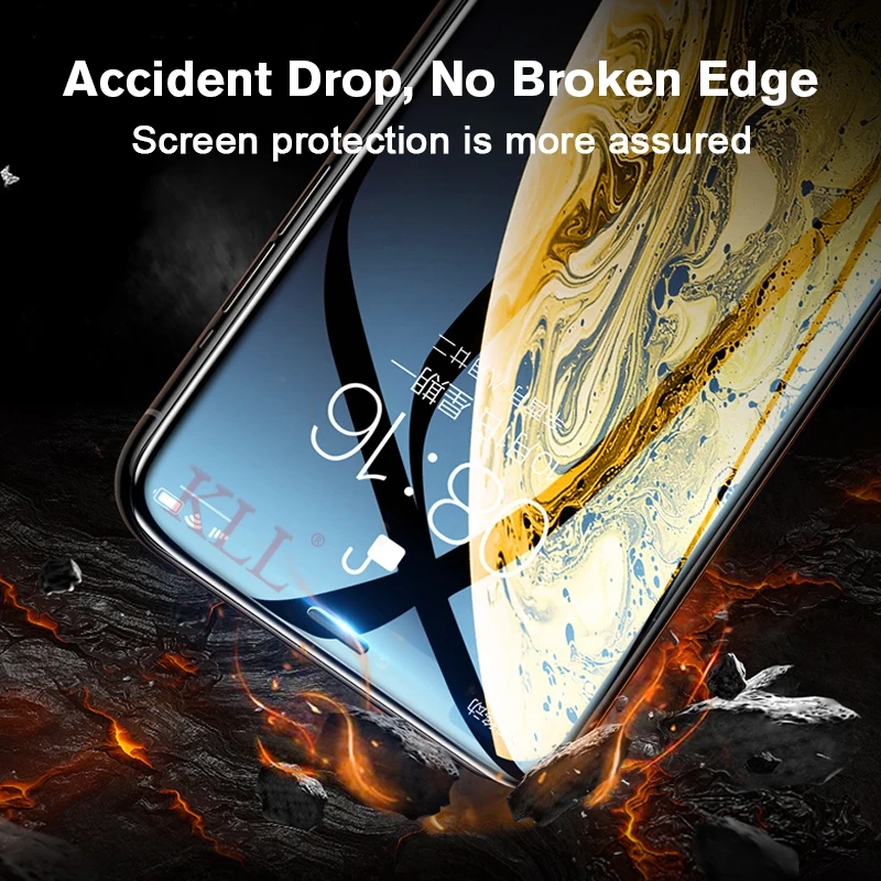 28D изогнутое холодное резное закаленное стекло для iPhone XS MAX X XR 10H полное покрытие Защита экрана для iPhone 6 6s 7 8 Plus стекло