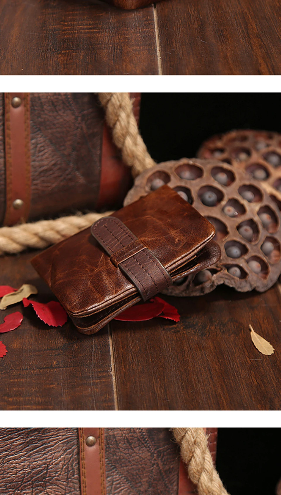 New Men Long Short Wallets Brown Bifold Wallet Mens Brand Leather Card Holder Money Cash Wallet Purses Pockets PJ092
