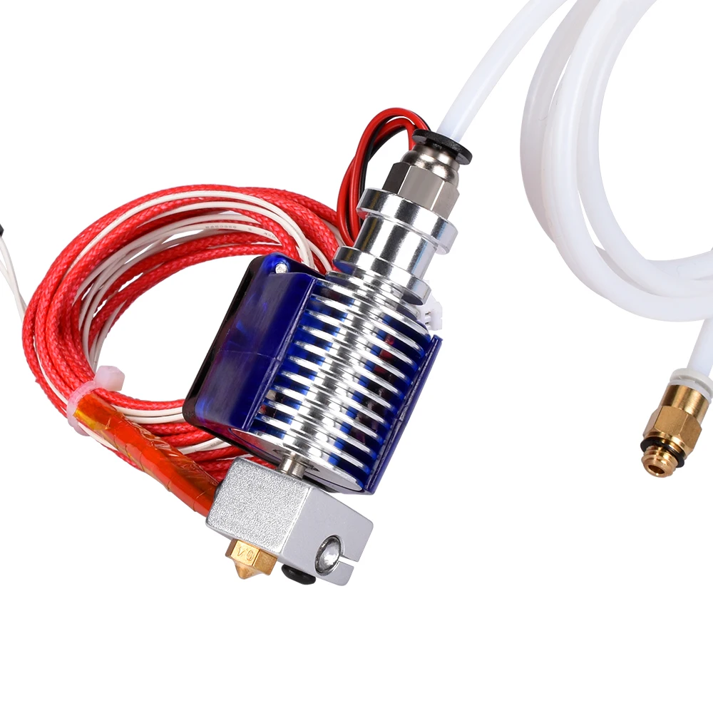 3D части принтера j-головки Hotend с вентилятором для 1,75/3,0 мм 12V 3D v6 Боуден нити Уэйд экструдер 0,2/0,3/0,4 сопла+ вулкан комплект