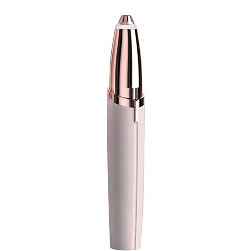 1Pc Rose Golden Высокое качество бровей Триммер электрический для удаления волос безболезненная бритва безболезненный персональный уход за лицом мгновенный инструмент для удаления волос - Цвет: 1Pc Rose Golden