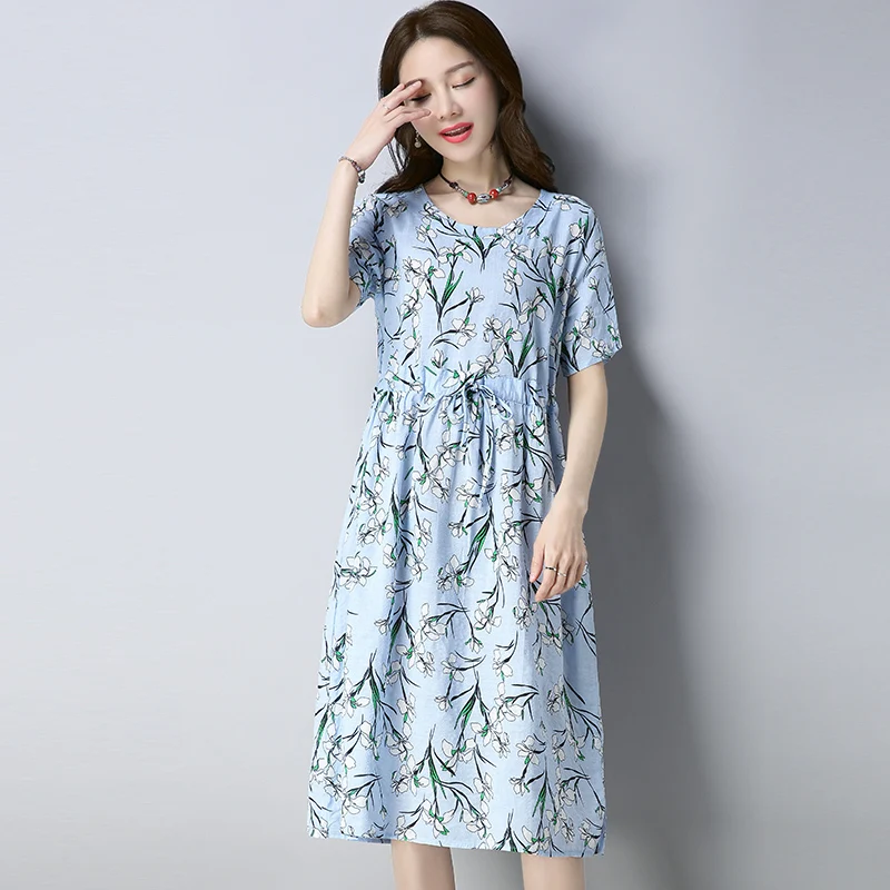 Женское винтажное платье с длинным рукавом Повседневное туника в китайском