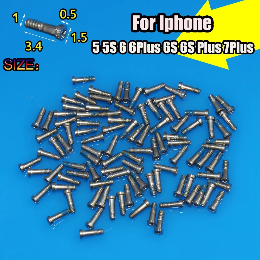 2 шт. Новинка 0 8 звезда нижний винт Замена для iphone 6 S Plus 7plus 5 5s