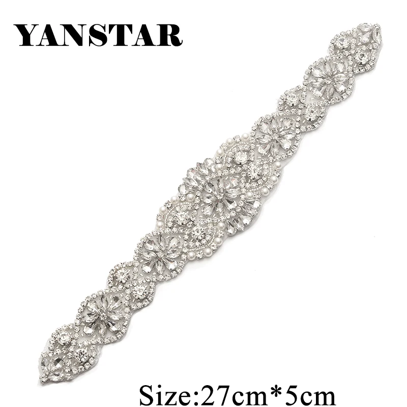 YANSTAR 1 шт. Популярные Стразы с аппликацией для свадебных платьев ремень