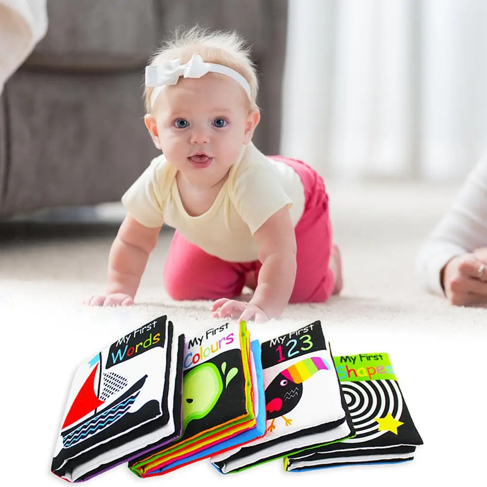 Детские игрушки детская книга из ткани со слезоточивой тканью для развития