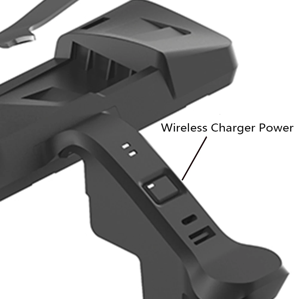 Автомобильное зарядное устройство Qi 10 Вт быстрая Беспроводная зарядка консоль