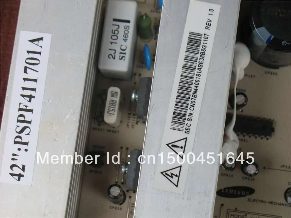 BN44-00161A PSPF411701A 42 PDP POWER FOR 42AX-YB03 SAMSUNG Plasma TV HP-T4254 | Электронные компоненты и