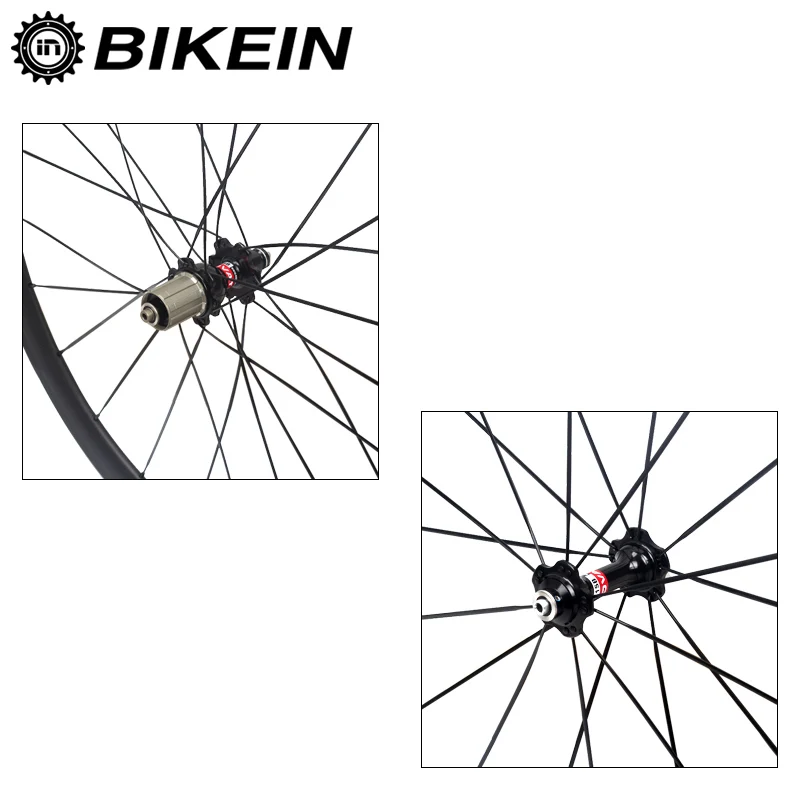 BIKEIN 1 Пара Сверхлегкий гоночный мотоцикл клинчер пустотелые колеса велосипед 3 к