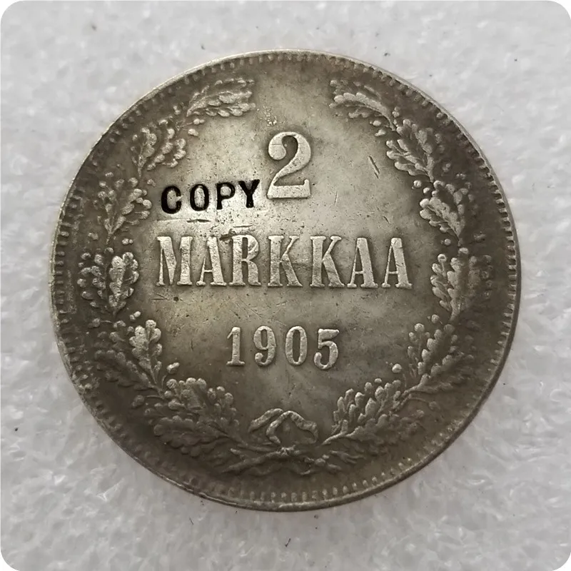 Копировальные монеты Finland 2 markkaa 1905L-1908L | Дом и сад