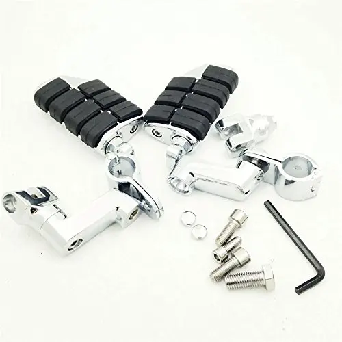 Хромированные 1 1/4 &quot1 25&quot Kuryakyn Dually стиль Highway зажимы большие подножки для ракета