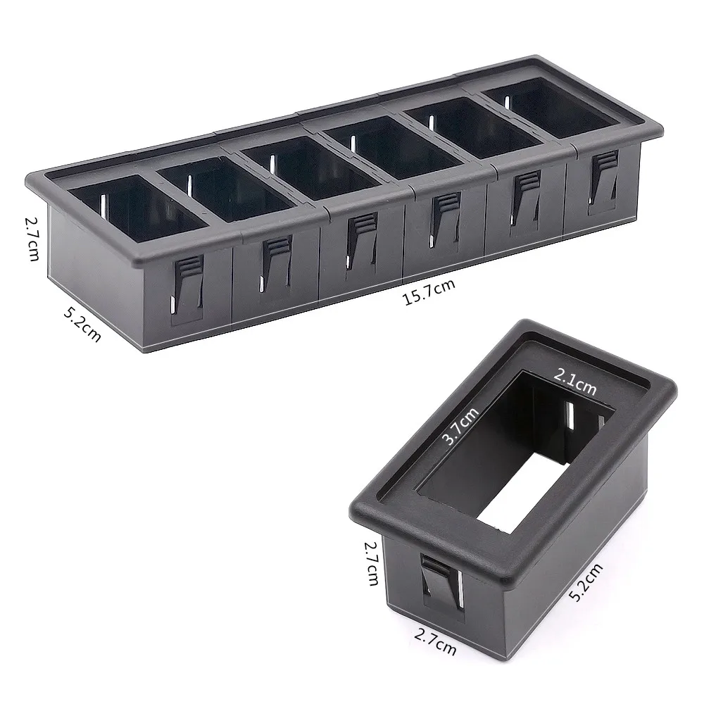 6-клавишный светодиодный кулисный выключатель для автомобиля лодки 2 розетки USB