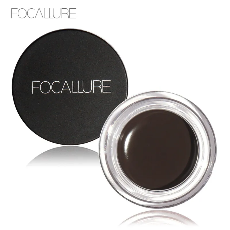 FOCALLURE Eyes Comestic Водонепроницаемая гелевая подводка для глаз макияж долговечная жидкость подводка Подводка для глаз набор+ Черная кисть