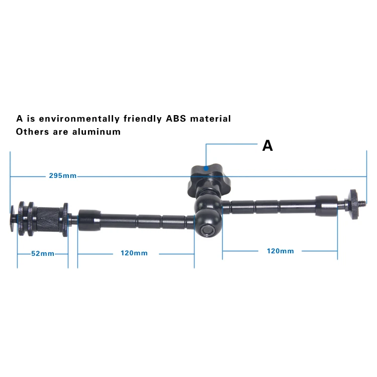 11 дюймовый шарнирный магический рычаг + Супер Зажим для монтажа монитора