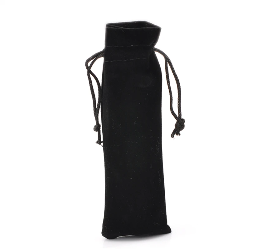 

DoreenBeads 10PCs Black Velvet Drawstring Pouches Jewelry Gift Velvet Bags High Quality Jewelry Bag 15cm x 5cm Fast Shipping