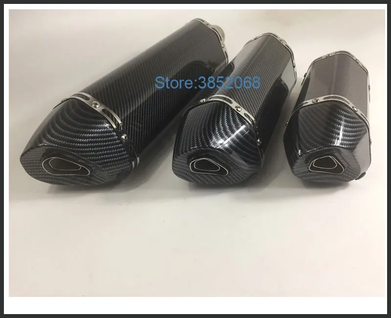 Длина 570 мм/470 мм/380 мм левая/правая сторона Yoshimura мотоцикл выхлопной глушитель выхлопная труба глушителя для мотоцикла с DB Killer