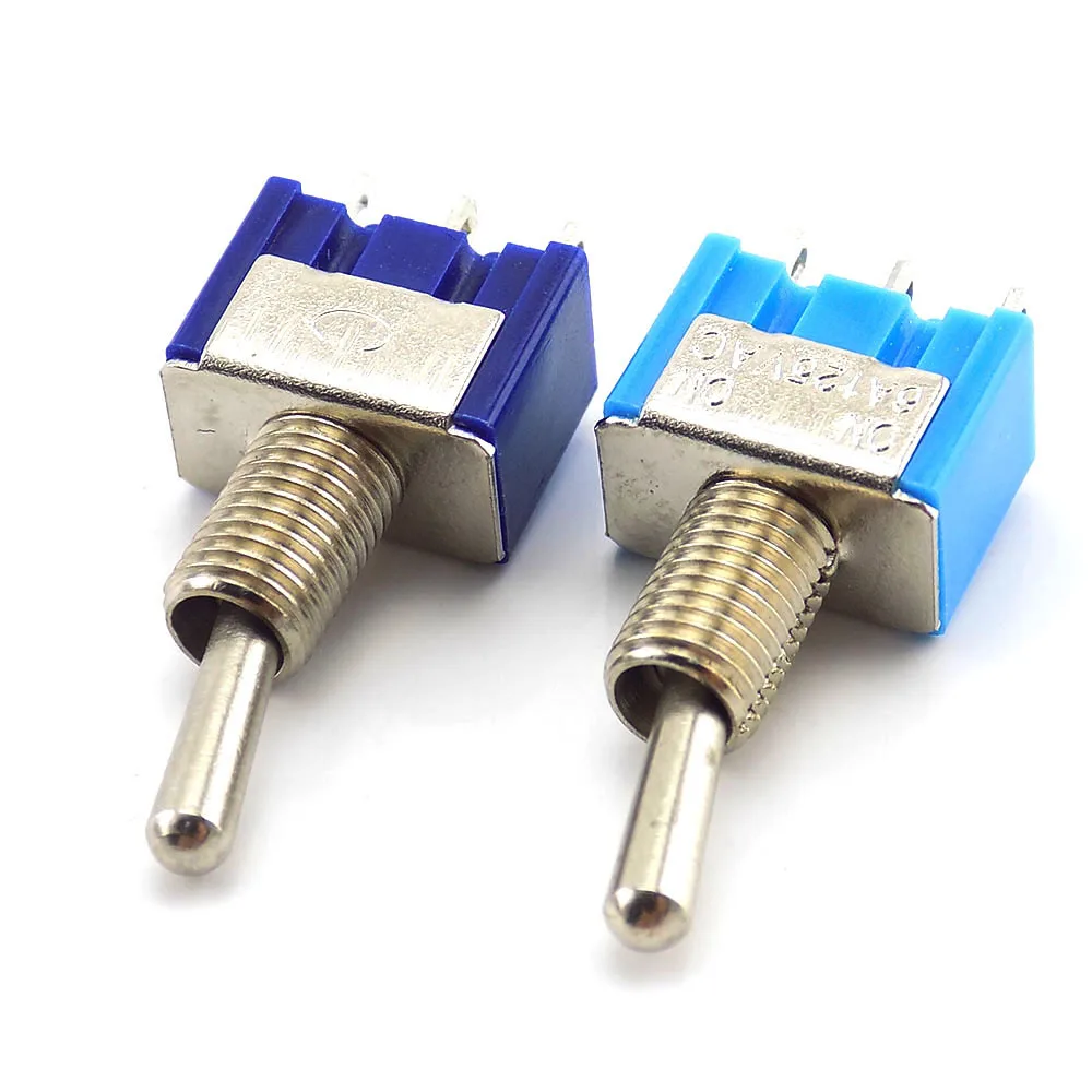 2/5 шт. 3 фута 2 Rocke тумблер MTS102 рычажный переключатель ON-120VAC 6A 1/4 дюйма установки миниатюрный Shook