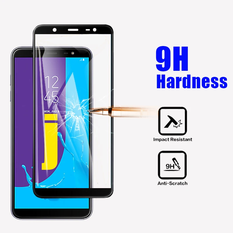 Защитное стекло для samsung galaxy J2 pro J3 J4 J6 плюс J7 J8 2018 Защитная пленка экрана